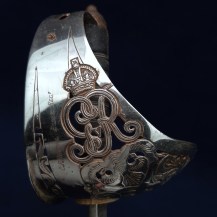 British WW1 Infantry Officers Sword of Captain Charles Roydon Brown MC MID, Essex Regt, KIA France 1917 16
